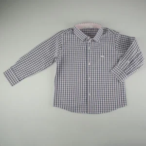 Camisa Social Xadrez Pequeno Tricoline